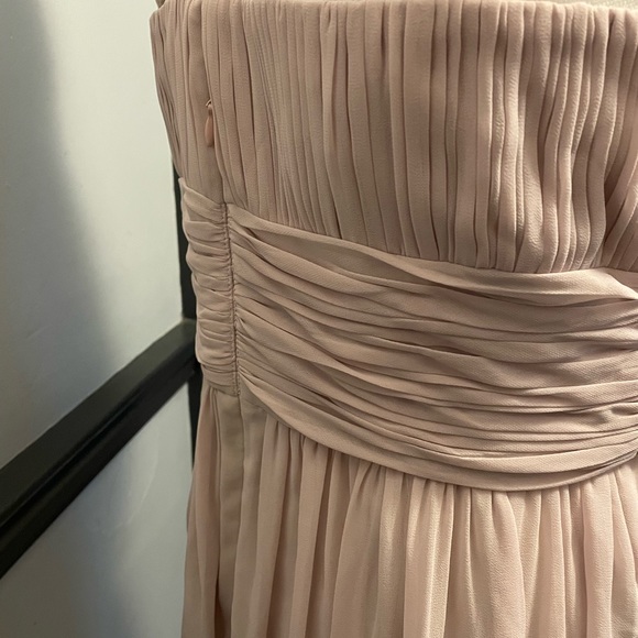 Bridesmaid Prom Formal Dress Mauve Pink One Shoulder - Picture 3 of 7